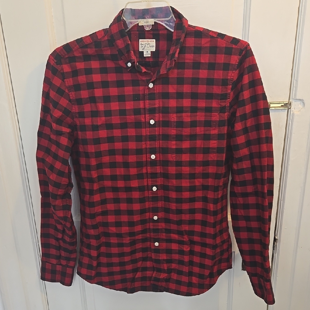 Red and Black Checkered Men's Shirt
